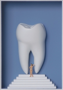 Steiler Zahn